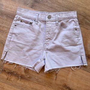 Lavender Jean Shorts